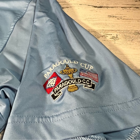 FootJoy FJ Men’s Performance Stretch Golf Polo Shirt Blue Size Large - Picture 2 of 7